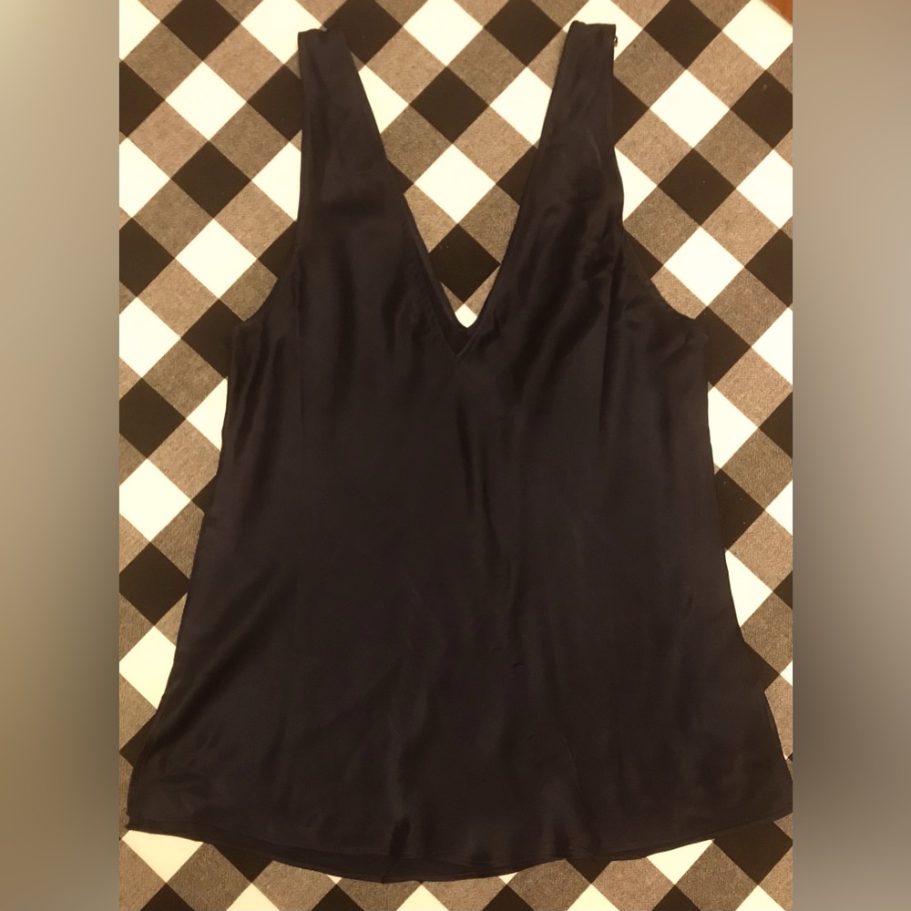 J. Crew 100% silk camisole - dark navy